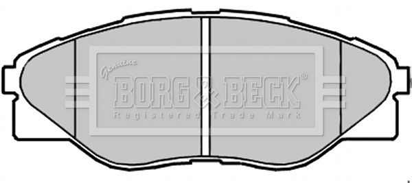 BORG & BECK stabdžių trinkelių rinkinys, diskinis stabdys BBP2348